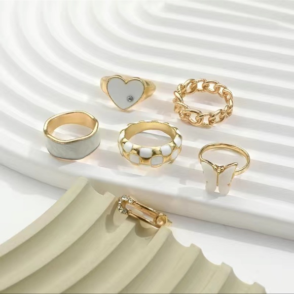 6-Piece Dainty Ring Set - Picture 4 of 7